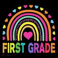 First Grade Rainbow Teacher Team 1st Grade Squad Toddler Hoodie thumb 2