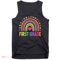 First Grade Rainbow Teacher Team 1st Grade Squad Tank Top thumb 0