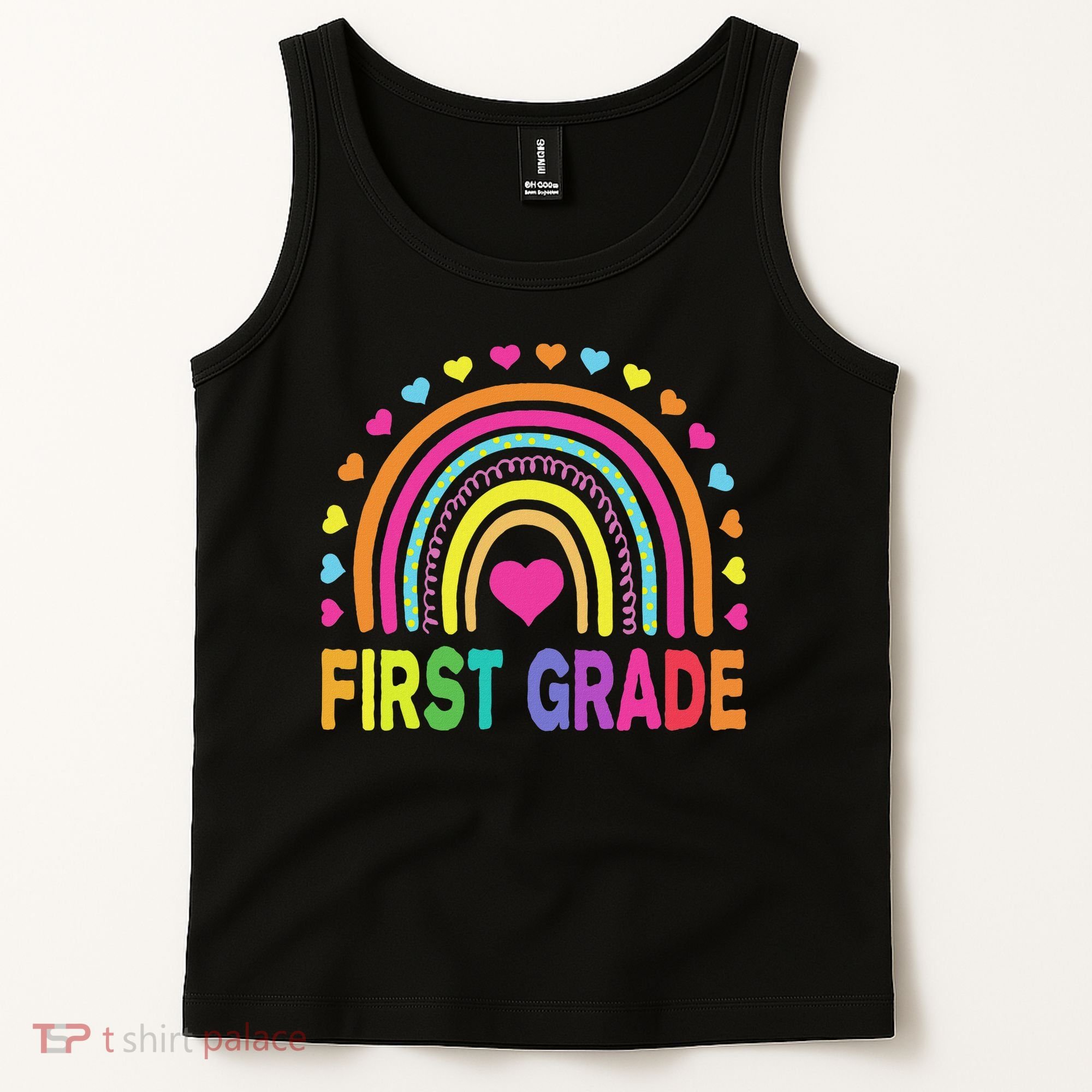 First Grade Rainbow Teacher Team 1st Grade Squad Tank Top