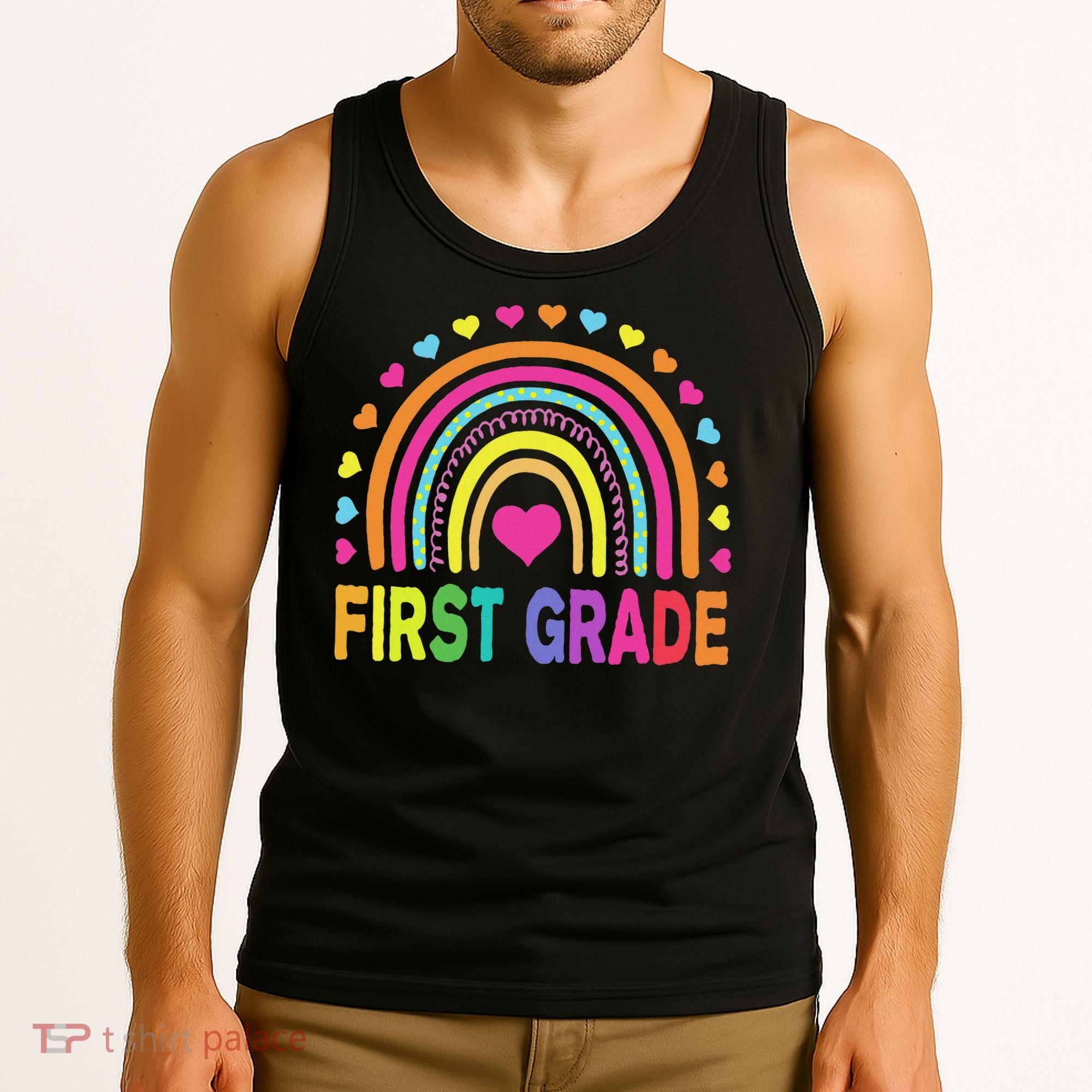 First Grade Rainbow Teacher Team 1st Grade Squad Tank Top