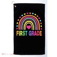 First Grade Rainbow Teacher Team 1st Grade Squad Golf Towel thumb 0