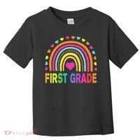 First Grade Rainbow Teacher Team 1st Grade Squad Toddler T-Shirt thumb 0