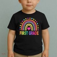 First Grade Rainbow Teacher Team 1st Grade Squad Toddler T-Shirt thumb 2