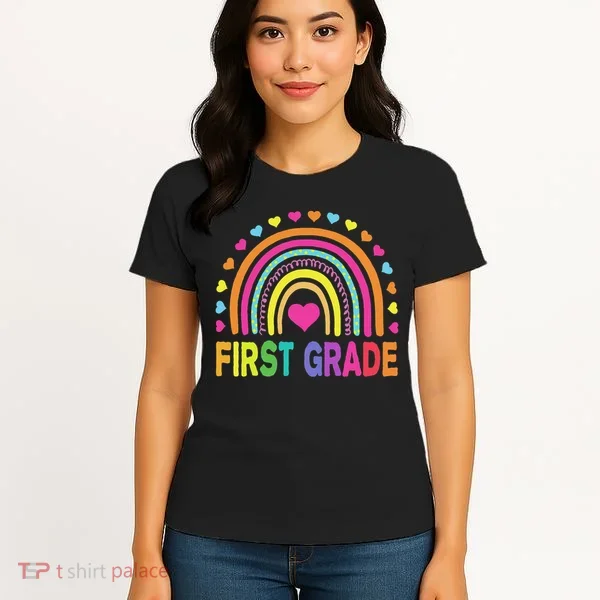 First Grade Rainbow Teacher Team 1st Grade Squad Women's T-Shirt