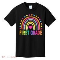 First Grade Rainbow Teacher Team 1st Grade Squad Kids T-Shirt thumb 0