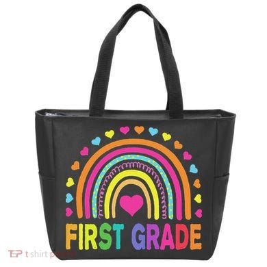 First Grade Rainbow Teacher Team 1st Grade Squad Tote Bag