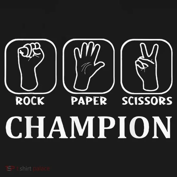 Funny Game Rock Paper Scissors Champion Doggie Tank