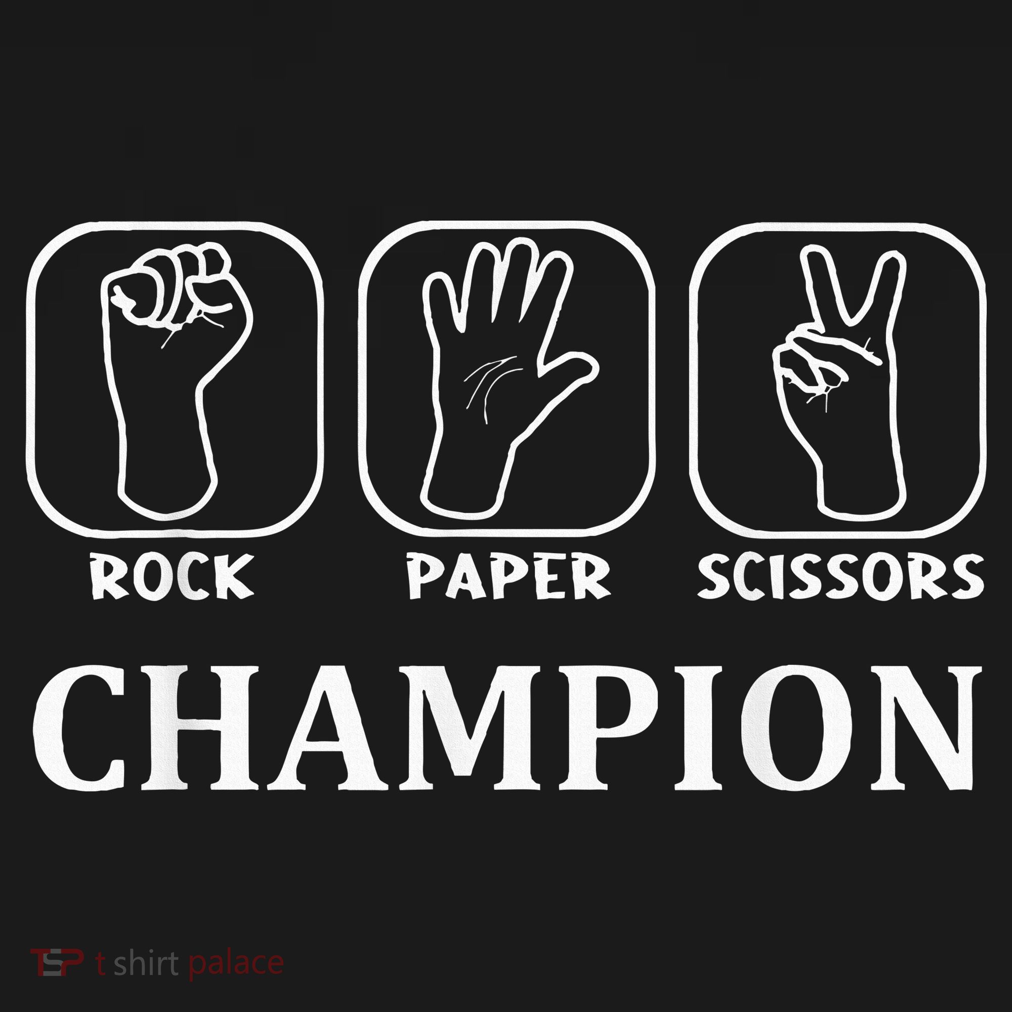 Funny Game Rock Paper Scissors Champion Long Sleeve Shirt