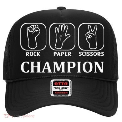 Funny Game Rock Paper Scissors Champion Hat