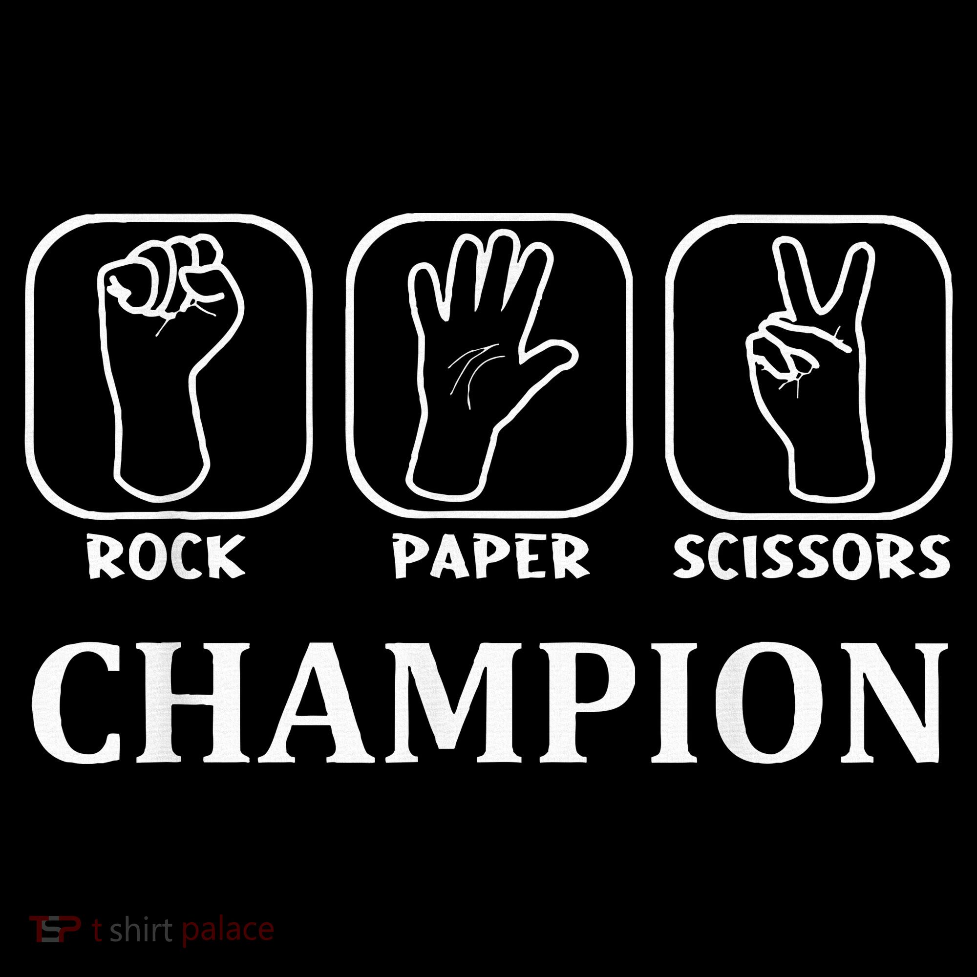 Funny Game Rock Paper Scissors Champion Tank Top