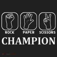 Funny Game Rock Paper Scissors Champion Golf Towel thumb 3