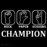 Funny Game Rock Paper Scissors Champion Kids T-Shirt thumb 4