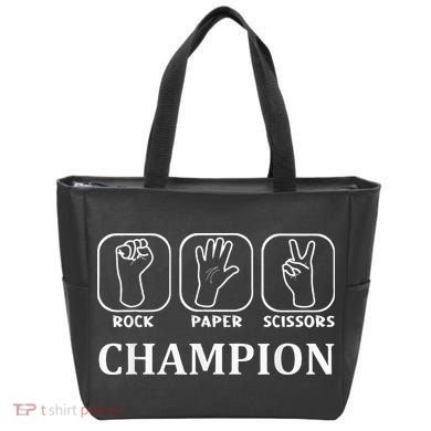 Funny Game Rock Paper Scissors Champion Bag