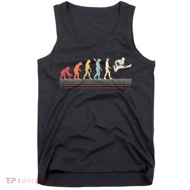 Funny Guitar Retro Vintage Evolution Of Man Tank Top