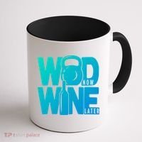 Funny Gym Rats Wod Now Wine Later Cute Gift Coffee Mug thumb 1