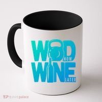 Funny Gym Rats Wod Now Wine Later Cute Gift Coffee Mug thumb 0