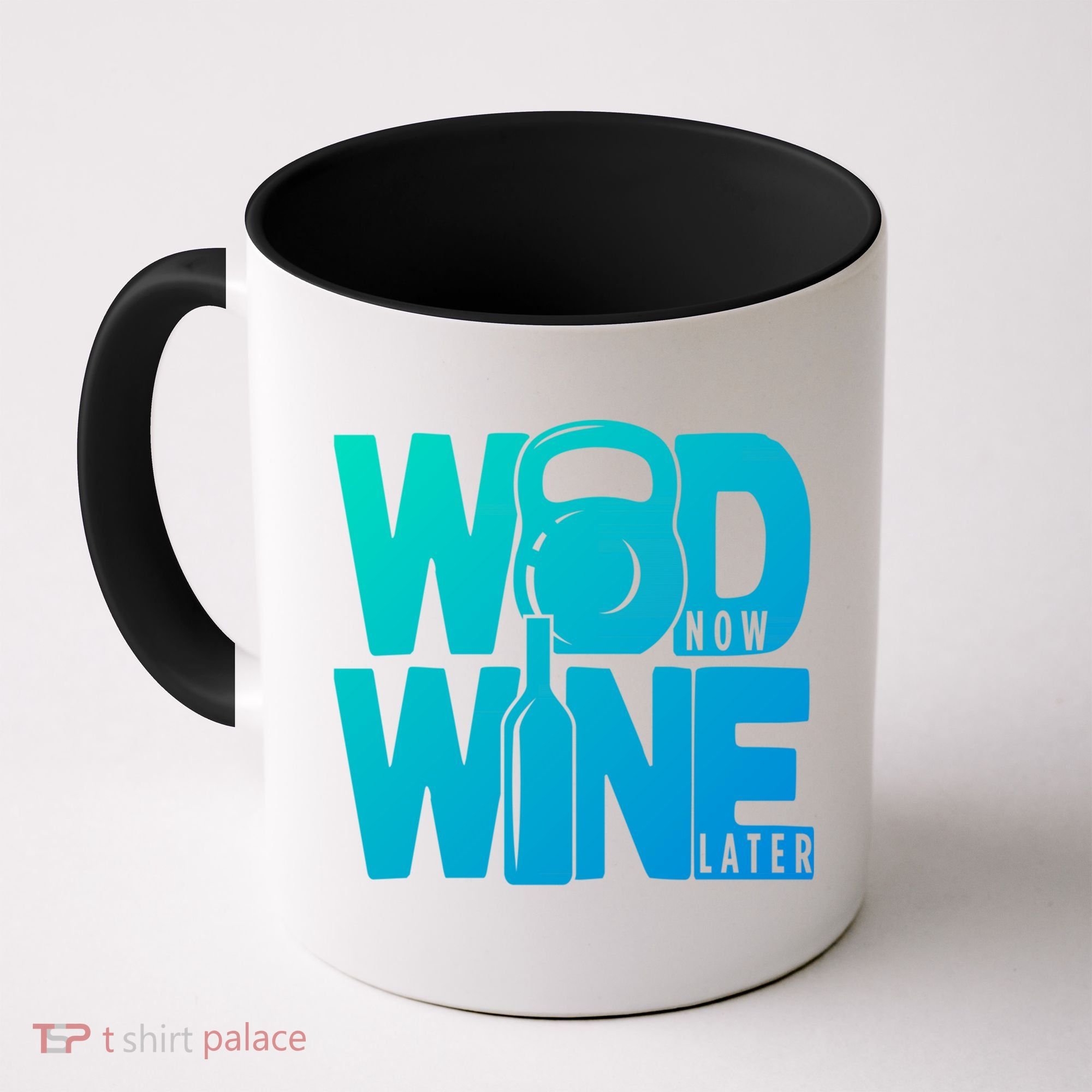 Funny Gym Rats Wod Now Wine Later Cute Gift Coffee Mug