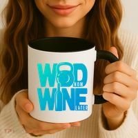Funny Gym Rats Wod Now Wine Later Cute Gift Coffee Mug thumb 3