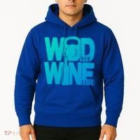 Funny Gym Rats Wod Now Wine Later Cute Gift Hoodie thumb 2