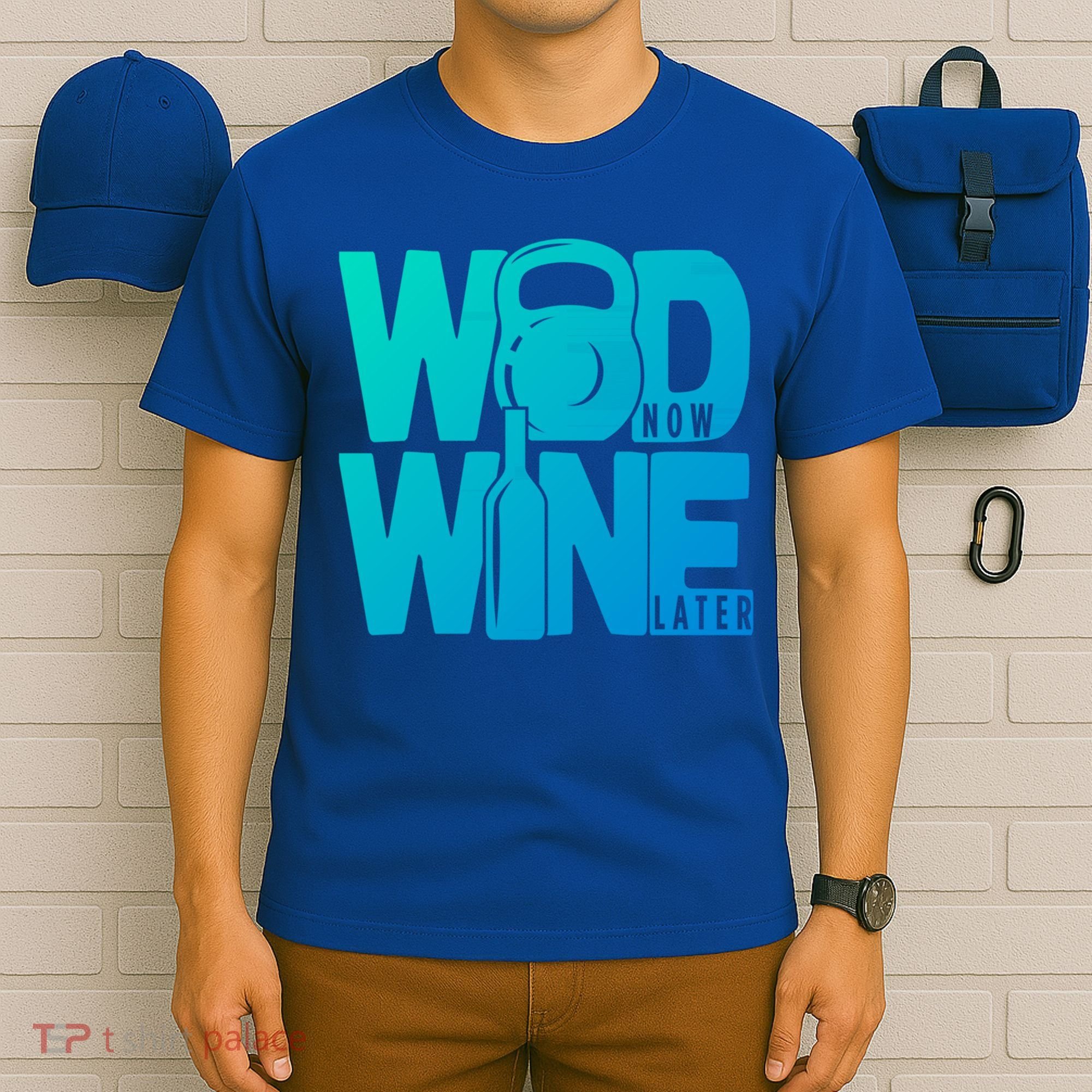 Funny Gym Rats Wod Now Wine Later Cute Gift T-Shirt