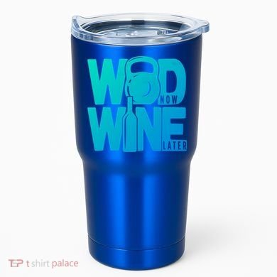 Funny Gym Rats Wod Now Wine Later Cute Gift Tumbler
