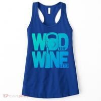 Funny Gym Rats Wod Now Wine Later Cute Gift Women's Tank Top thumb 0