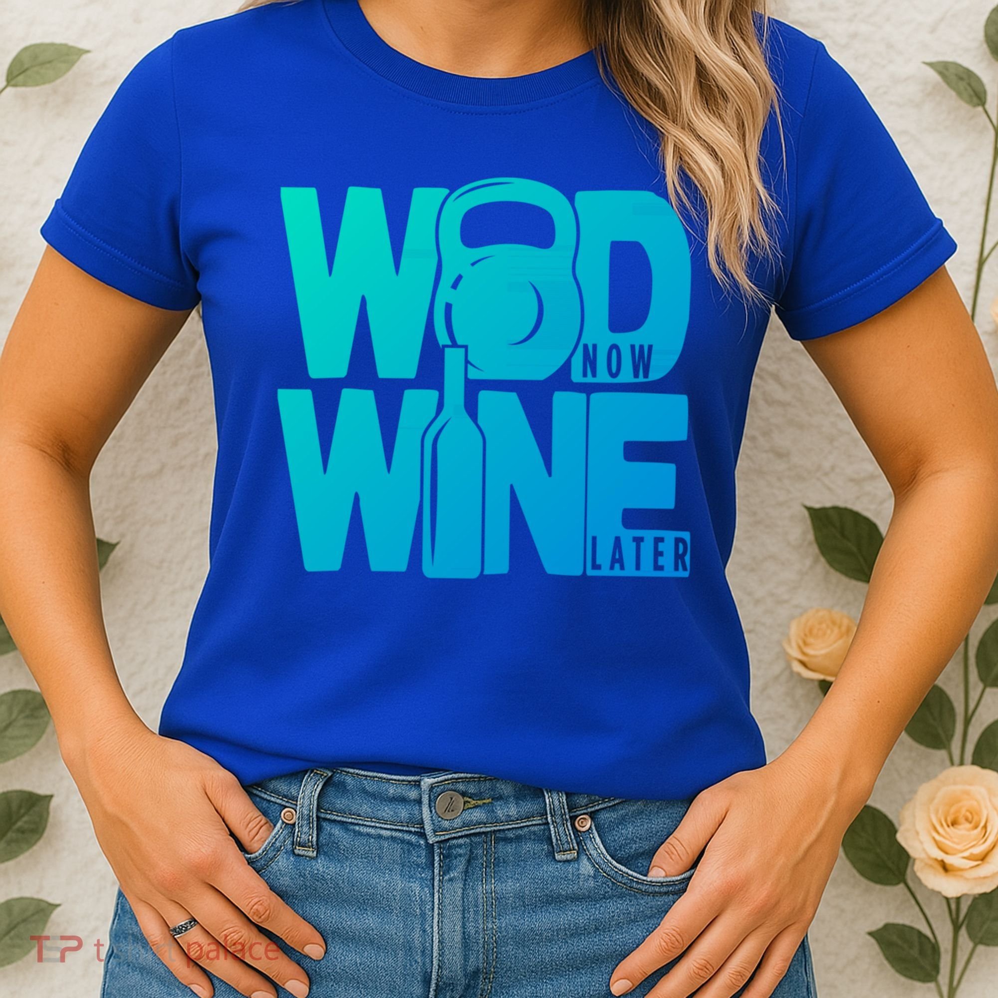 Funny Gym Rats Wod Now Wine Later Cute Gift Women's T-Shirt