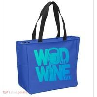 Funny Gym Rats Wod Now Wine Later Cute Gift Tote Bag thumb 2