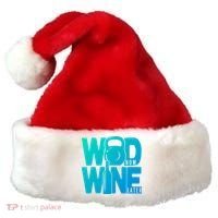 Funny Gym Rats Wod Now Wine Later Cute Gift Santa Hat thumb 0
