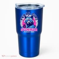 Feral Girl Racoon Summer Beach Sun Vibes Tumbler thumb 0