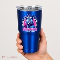 Feral Girl Racoon Summer Beach Sun Vibes Tumbler thumb 2