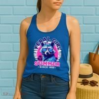Feral Girl Racoon Summer Beach Sun Vibes Women's Tank Top thumb 2