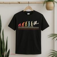Funny Guitar Retro Vintage Evolution Of Man T-Shirt thumb 2