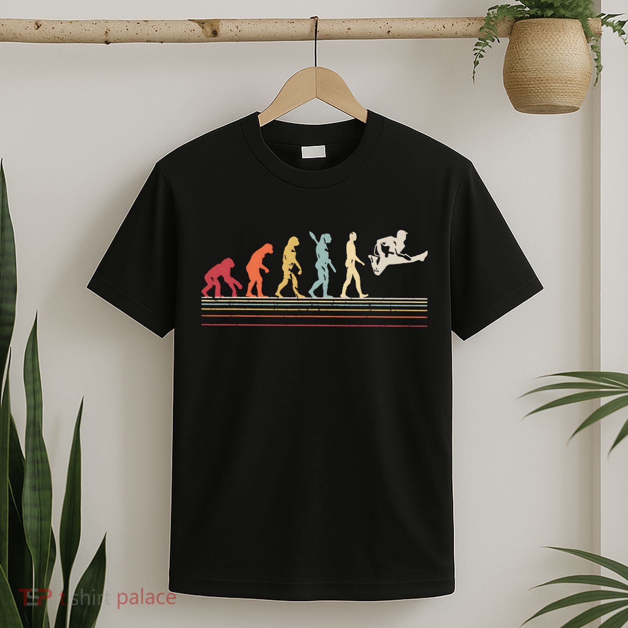 Funny Guitar Retro Vintage Evolution Of Man T-Shirt