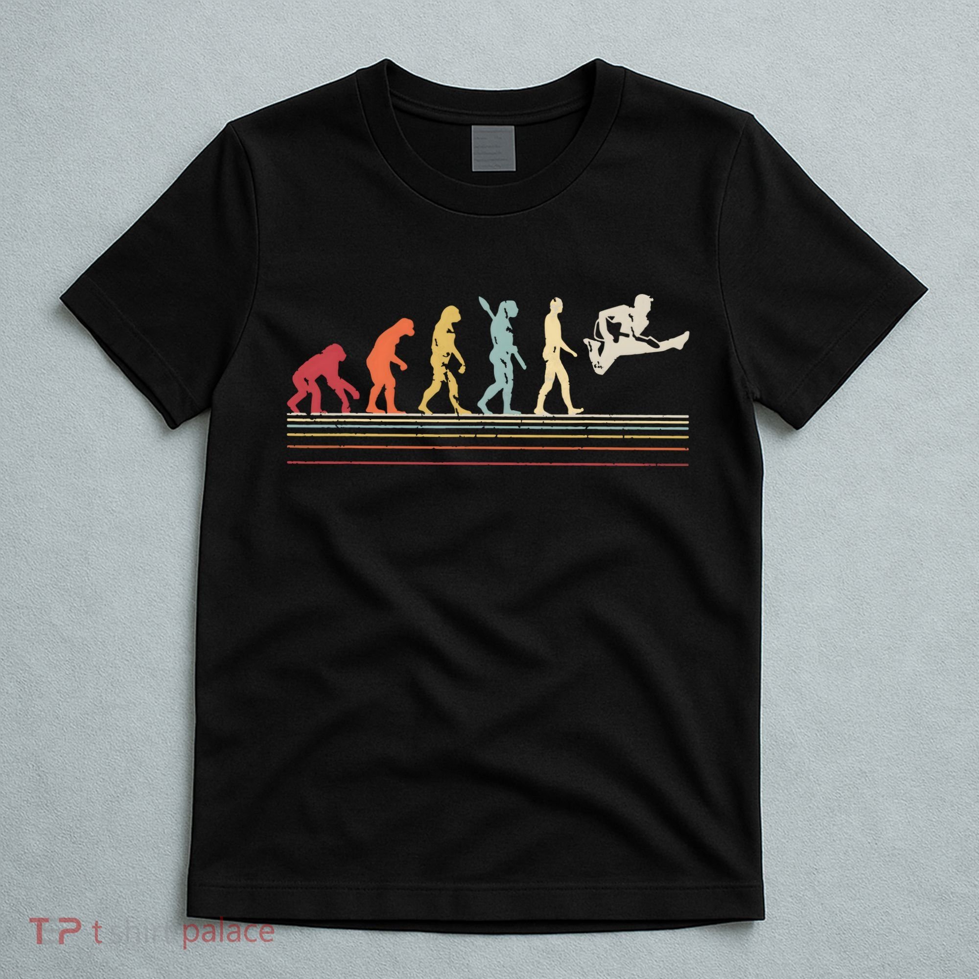 Funny Guitar Retro Vintage Evolution Of Man T-Shirt