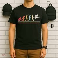 Funny Guitar Retro Vintage Evolution Of Man T-Shirt thumb 6