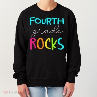 Fourth Grade Rocks Team 4th Grade Teacher Women's Sweatshirt
