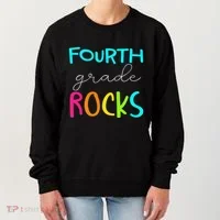 Fourth Grade Rocks Team 4th Grade Teacher Women's Sweatshirt thumb 0