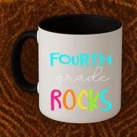 Fourth Grade Rocks Team 4th Grade Teacher Coffee Mug thumb 2