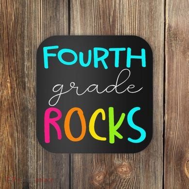 Fourth Grade Rocks Team 4th Grade Teacher Coaster