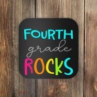 Fourth Grade Rocks Team 4th Grade Teacher Coaster thumb 0