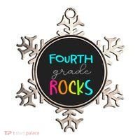Fourth Grade Rocks Team 4th Grade Teacher Ornament thumb 0