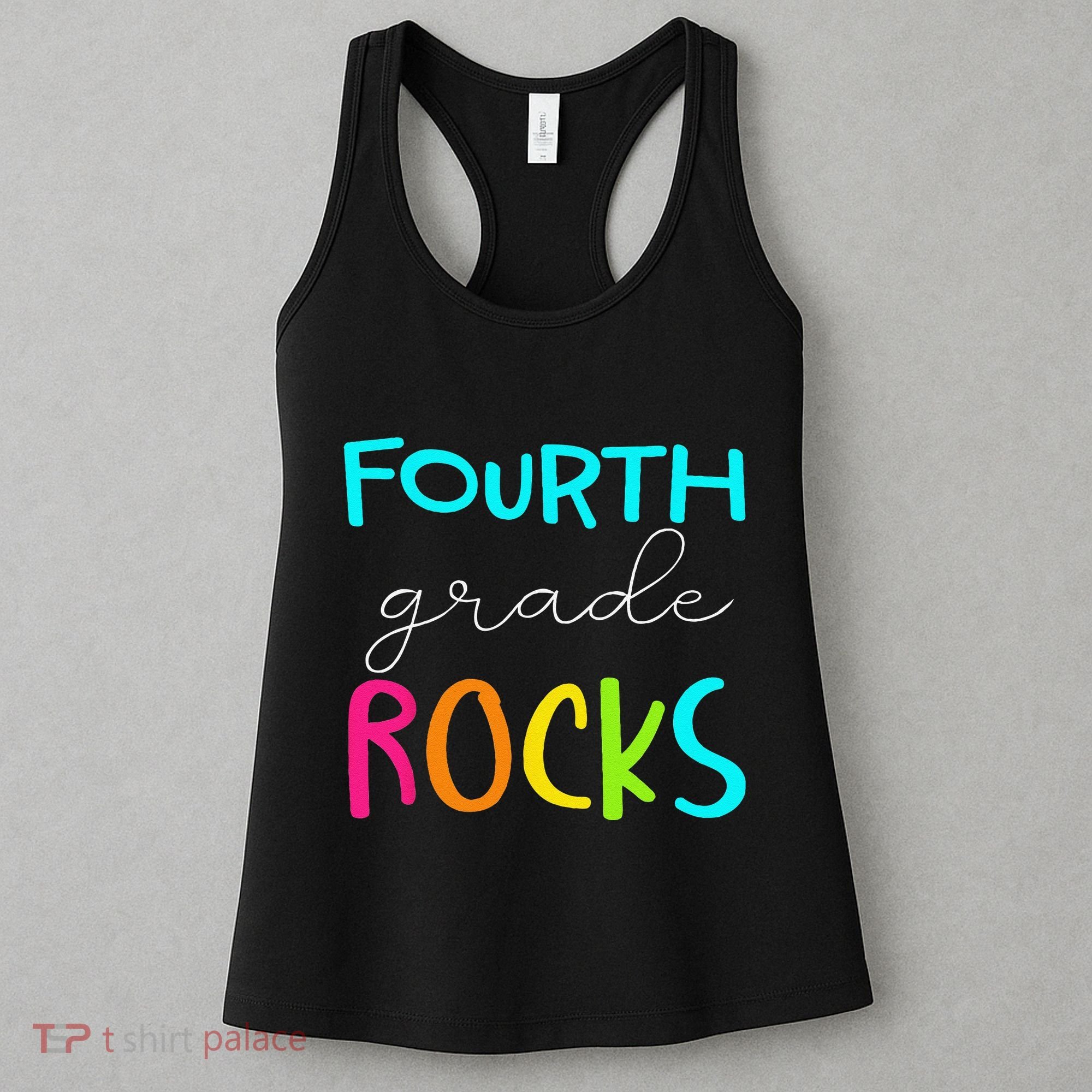 Fourth Grade Rocks Team 4th Grade Teacher Women's Tank Top
