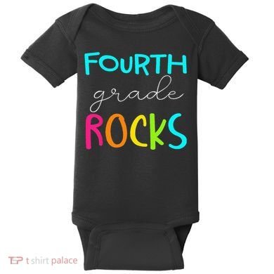 Fourth Grade Rocks Team 4th Grade Teacher Baby Bodysuit