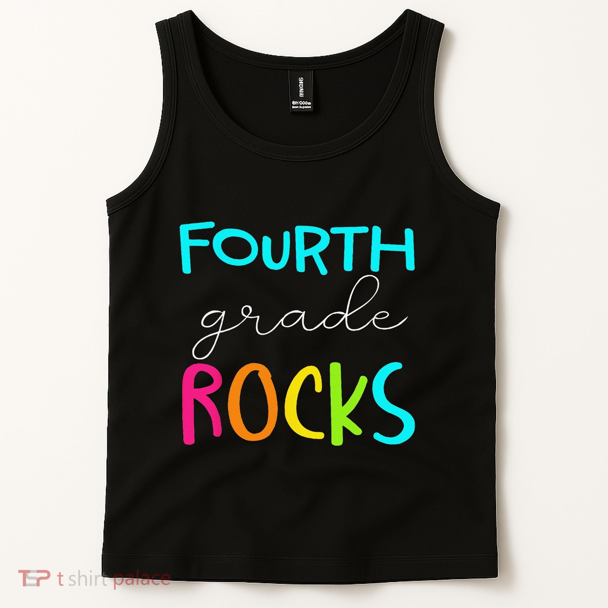 Fourth Grade Rocks Team 4th Grade Teacher Tank Top