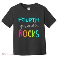 Fourth Grade Rocks Team 4th Grade Teacher Toddler T-Shirt thumb 0