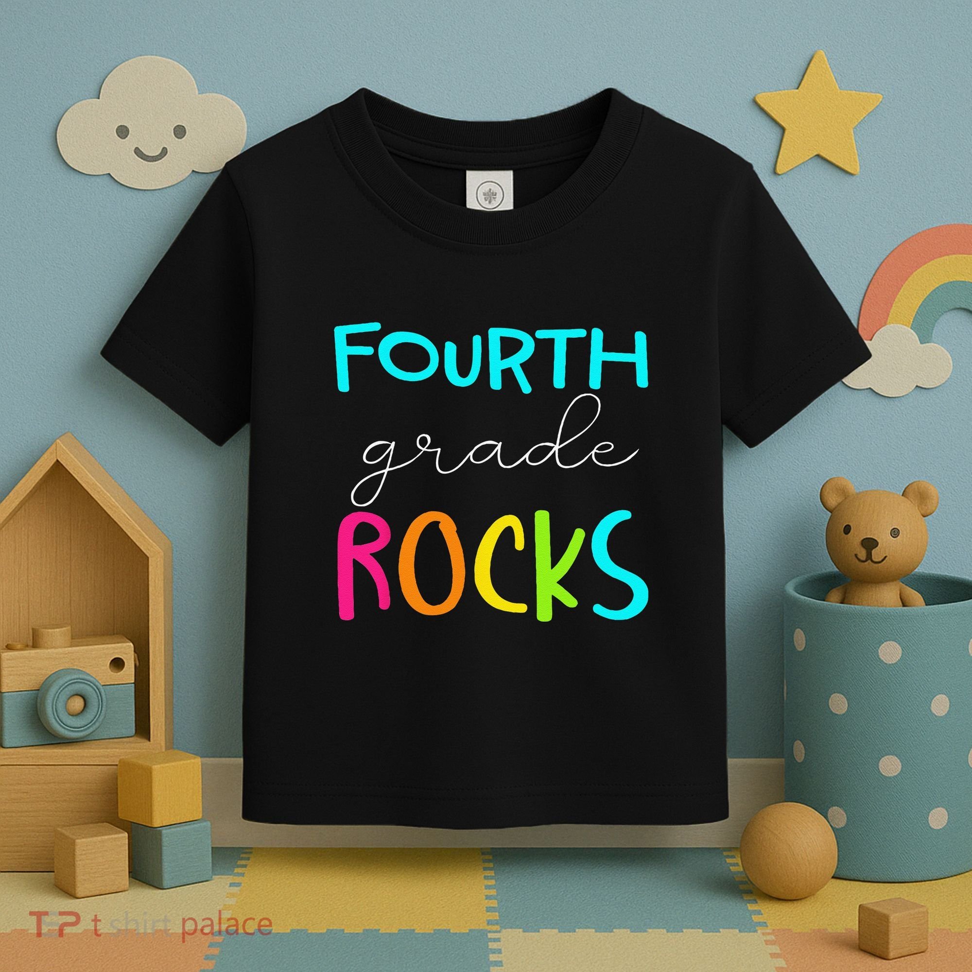 Fourth Grade Rocks Team 4th Grade Teacher Toddler T-Shirt