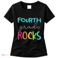 Fourth Grade Rocks Team 4th Grade Teacher Women's T-Shirt thumb 0
