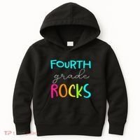 Fourth Grade Rocks Team 4th Grade Teacher Kids Hoodie thumb 0