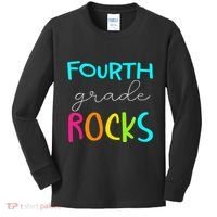 Fourth Grade Rocks Team 4th Grade Teacher Kids Long Sleeve Shirt thumb 0